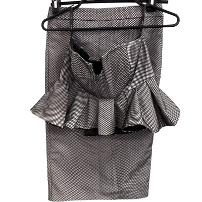 Bardot Women’s Skirt & Peplum Top Set  Size AU 10 