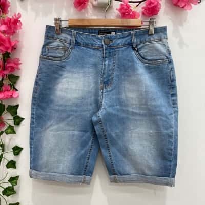 Mayfair Womens Denim Shorts Size 30 Blue 