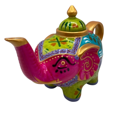 Hand Painted Elephant Teapot 23 x 10 cm RRP $59.95       CAB