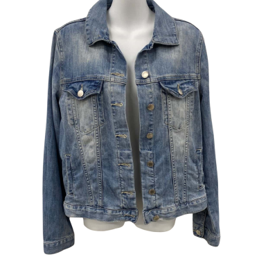 Decjuba Womens  Size 12 Denim Jacket Blue 
