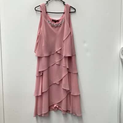 Liz Jordan Womens  Size 18 Cocktail Dress with top Pink  