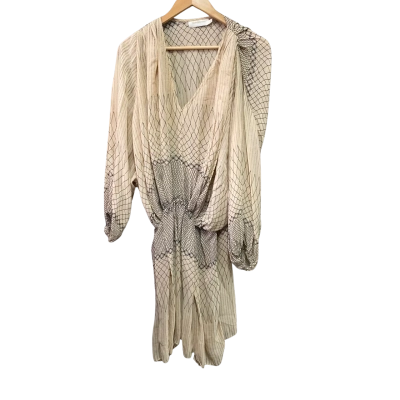 Zimmermann Womens  Size 0 Long Sleeve Dress Brown 