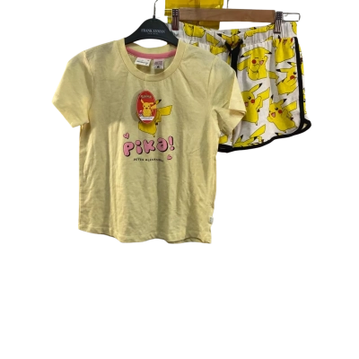 Peter Alexander KIDS Size 10 Pyjamas Pokémon Yellow & White