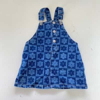 Seed Heritage Indigo Denim Dress Size 0 / 6-12m 