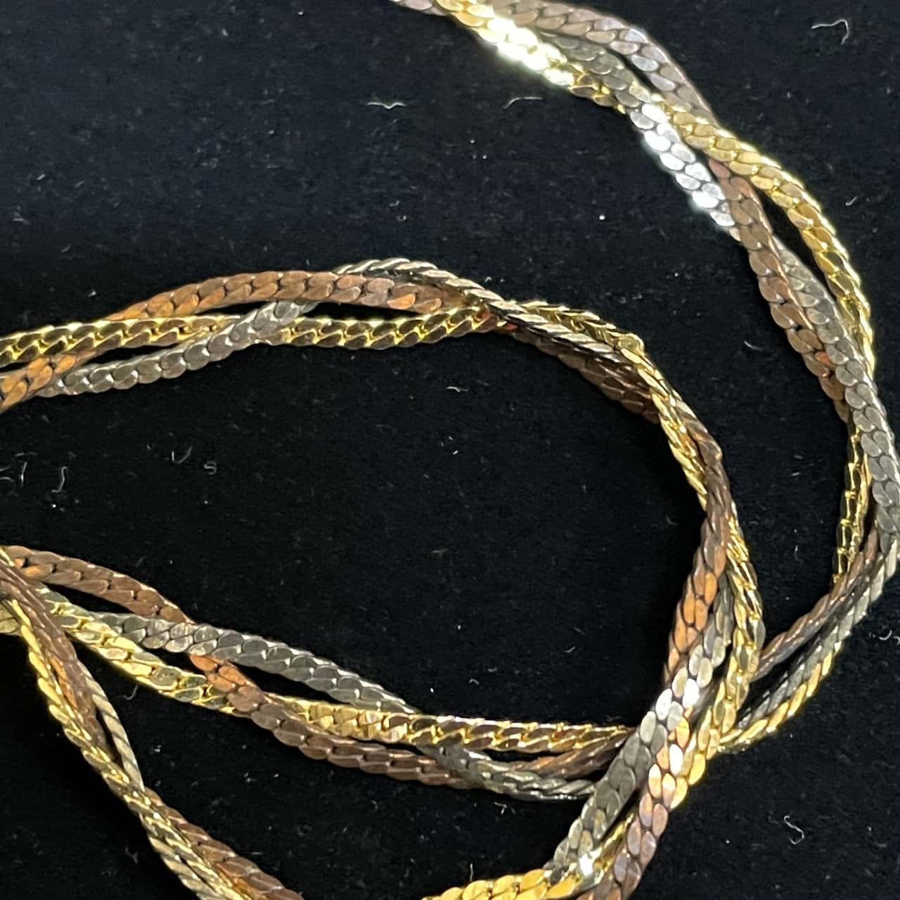 Women's 14KGP Tri-Colour Chain (s)