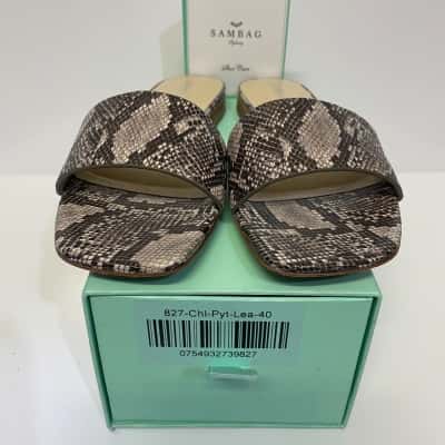 Sambag - Genuine Python Leather -  size 40 Flats 