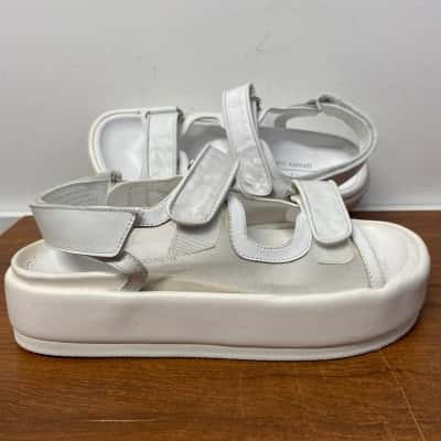 Filippo Raphael (Edward Moeller) mesh-panel platform sandals 