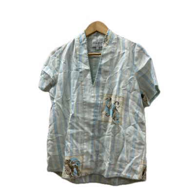 The Dreamer Label Womens Top and Pants Set Size 0 Blue / Cream / Multicoloured / Striped Hemp Material