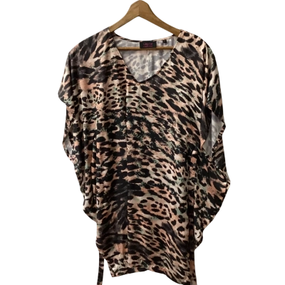 Wayne Cooper Womens  Size 6 Short Sleeve Top Multicoloured F 
