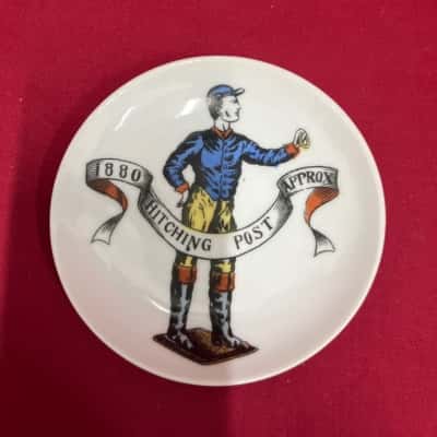 Lipper & Mann Set of Six Americana Small Plates 19th Century Design