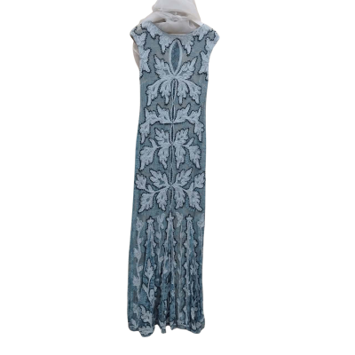 Paige Tapework Womens Size 14 Maxi Dress Blue 