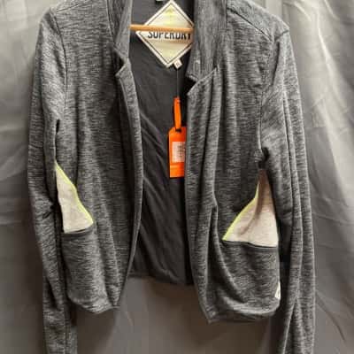 Superdry Mens Size XL Rigger Blazer Grainy Black