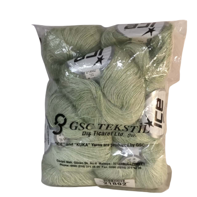 Ice Yarns Kid Mohair Light Green x 8 Yarn