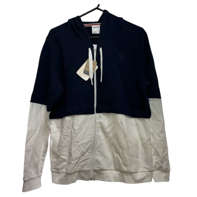 Reebok Mens  Size L Hood Jacket Navy Blue / Red / White 