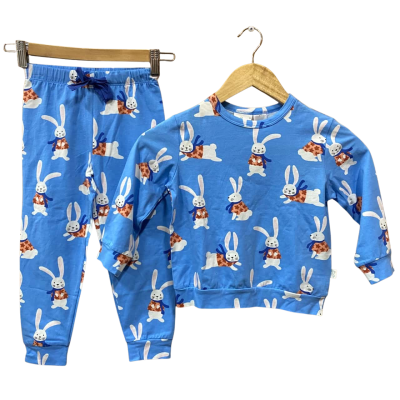 Peter Alexander Jr. Blue Bunny Print Pyjama Set Size 3