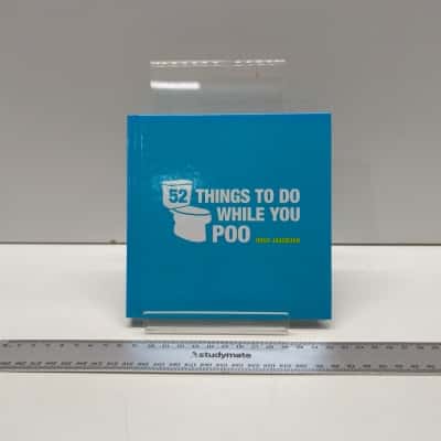 52 Things To Do While You Poo Hardcover Book Hugh Jassburn Humour