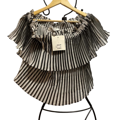 Carla Zampatti Womens  Size M Cropped Top Black  / White 