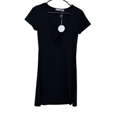 THE HIDDEN WAY BLACK KNIT DRESS. SIZE 10