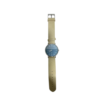 The Horse Classic Watch - Blue Dial - Beige Strap 