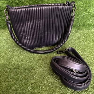 Elk Black Leather Handbag 