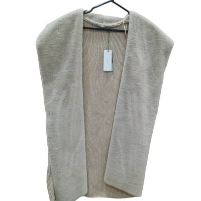 Katies Women's stone colour Sherpa vest, size L