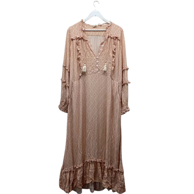 MAHLI the label Size M Beautiful peach handmade dress
