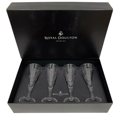 Royal Doulton METRO Wine Glasses Set Of 4 Made In Slovakia RRP$259