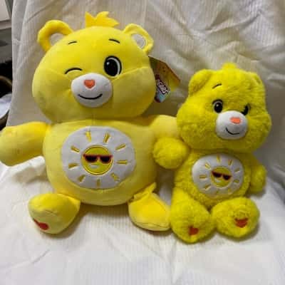 Care Bears Yellow Large and Medium 