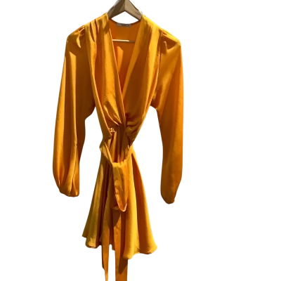 Sheike Womens Size 10 Bright Orange Party Dress  