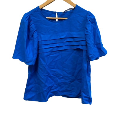 BNWT Katies Size 10 Blue Linen Top