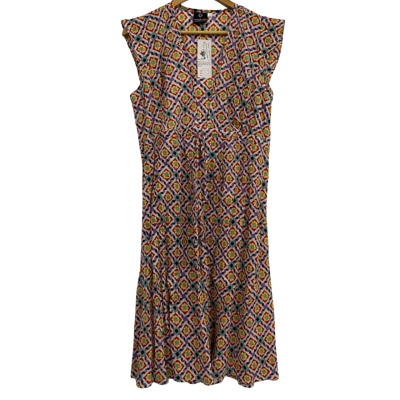 Rasaleela Womens  Size L Midi Dress Multicoloured 