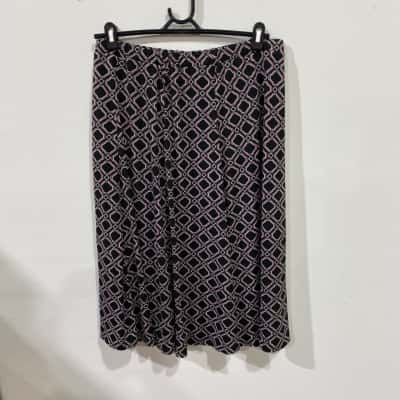Noni B White Feather Skirt Womens  Size L Pattern RRP$89.99