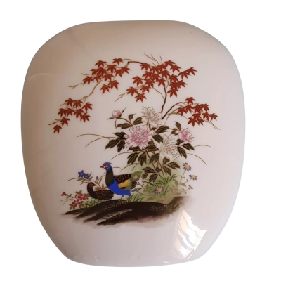 Satsuma Oval Flat Vase