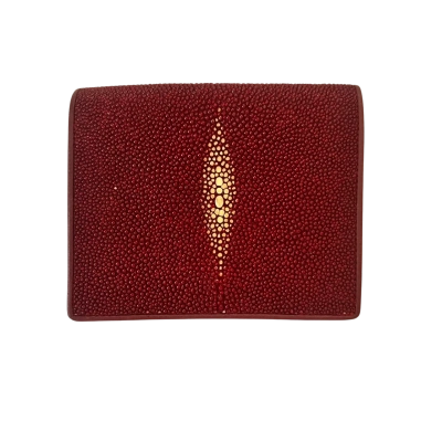 King Ray Womens Red Stingray Skin Leather Wallet