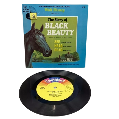 Vintage Little Golden Books & Record  Black Beauty