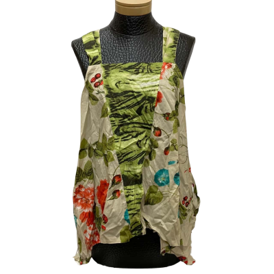  Munk Cherry Print Cherry Sleeveless Top Size 14