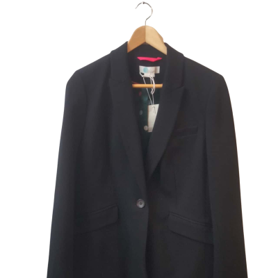 Boden Womens  Size 12 Blazer Black  