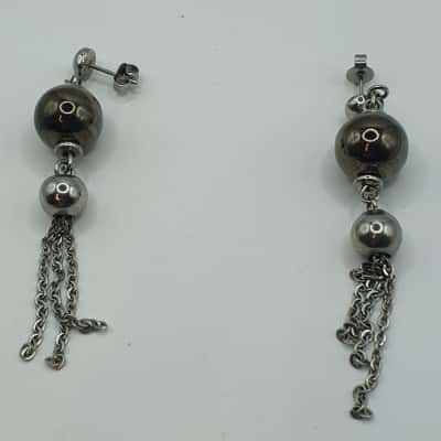  Womens Earrings Silver Coloured