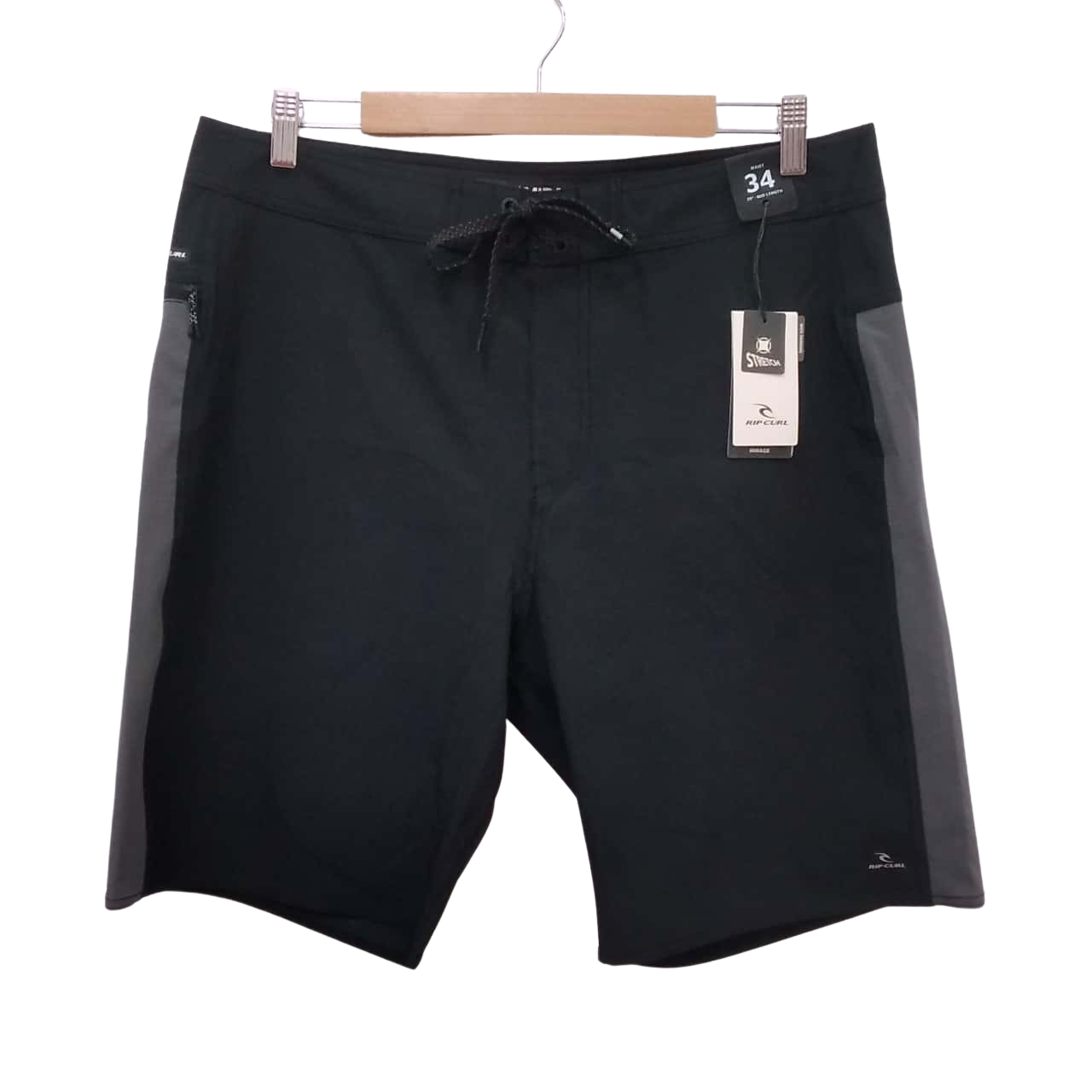 RRP 79 Ripcurl Mens 34 Black Mirage Board Shorts (10, 313)(s)