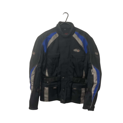 Mens RST Size S Black / Blue / Grey Biker Jacket