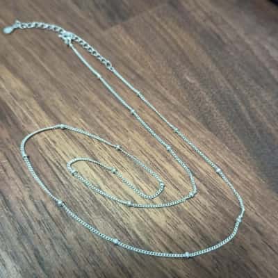 Delicate Knot Necklace Stamped '925'