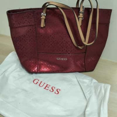 Guess Womens Red Tote Bag VGUC