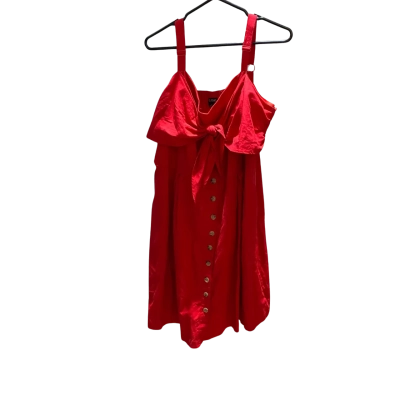 City Chic Womens  Size L Midi Dress Red NWOT