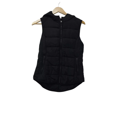 Milk & Honey Womens  Size 10 Hooded Jacket / Puffer Jacket / Vest Jacket Black  