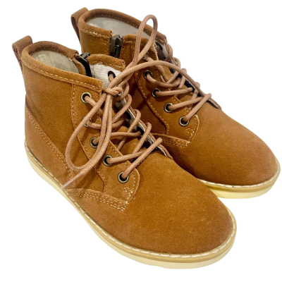 Country Road Kids Leather Brown Desert Boots Size 28