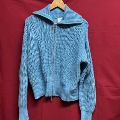 Seed Heritage Womens Size L Sky Blue Cardigan