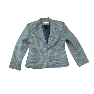 Retro Montage Tartan Blazer Size 16