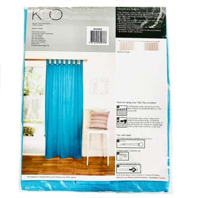BNWT KOO Aquamarine Tab Top Curtain 140x223cm