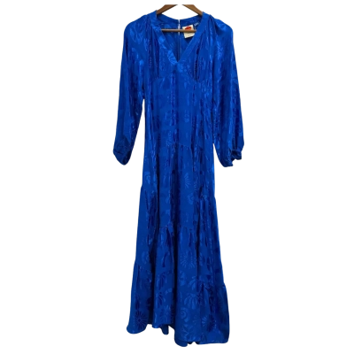 Anthropologie Womens  Size XXS Maxi Dress Blue 