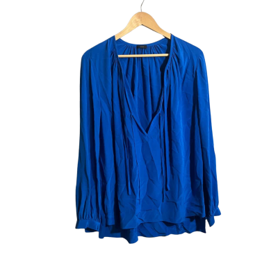 Womens Joseph Size 38 Long Sleeve Silk Top